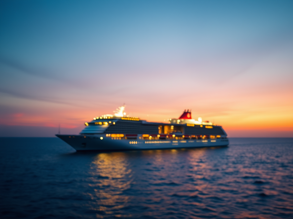 cruise ship setting sail